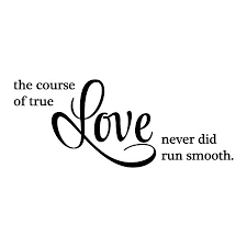 Course Of True Love Wall Quotes Decal Wallquotes Com