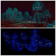 Maybe you would like to learn more about one of these? The Blue Netherwart Biome Kind Of Looks Like The Mushroom Biome In Terraria Minecraft