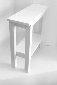 Narrow Side Table Or End Table White Modern Custom Size Etsy In 2020 Narrow Side Table Chair Side Table Sofa End Tables