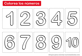 Numero 1 Para Colorear