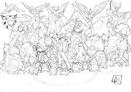 Supercoloring cats cats and kittens three cat coloring page. All Ash Pokemon By Marvelmania On Deviantart Pokemon Coloring Pages Pokemon Coloring Sheets Pikachu Coloring Page