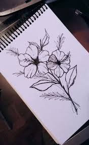 33 Trendy Flowers Drawing Tumblr Ink Flower Drawing Flower Drawing Tumblr Cute Flower Drawing