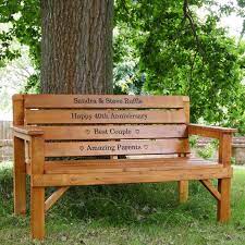 'the crocodile hunter's' daughter, bindi, paid tribute to her parents, steve & terri irwin, on what would have been their 29th wedding anniversary. Engraved Anniversary Bench Snobs Signs