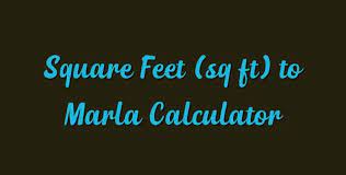 Calculate project cost based on price per square foot, square yard or square meter. Square Feet Sq Ft To Marla Calculator Simple Converter