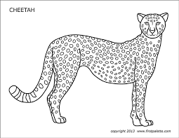 The cheetah is the world's fastest land mammal. Cheetah Free Printable Templates Coloring Pages Firstpalette Com