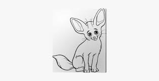 How to create gift tags in photoshop elements; Fennec Fox Animal Coloring Page Canvas Print Pixers Coloring Book Png Image Transparent Png Free Download On Seekpng