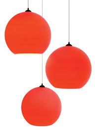 Fluorescent Orange Light Fixtures Modern Design Orange Light Fixture Red Pendant Light Hanging Light Fixtures