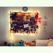 Put Christmas Lights Around My Cork Board Christmas Lights Photo Wall Frame