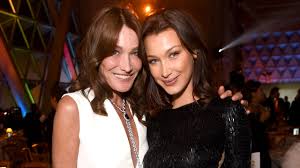 Carla bruni is a singer and former model who is married to former president of france, nicolas sarkozy. Long Lost Twins Carla Bruni And Bella Hadid Finally Met In Cannes Allure