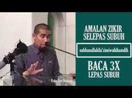 Ada yang pindah tempat duduk, ada yang solat sunat atau qadha dan tidak ketinggalan ada yang balik ke rumah. Ustaz Don Amalan Zikir Selepas Subuh Youtube
