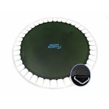 14 Foot Trampoline With Enclosure Padded Springs Blue | Ebay