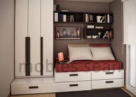 Space Saving Ideas For Small Children Rooms By Sergi Mengot Image 07 Brown Red White Attractive Small Kid Small Kids Room Small Room Design Small Room Interior
