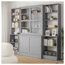 Havsta Storage With Sliding Glass Doors Gray Ikea Canada Ikea Home Living Room Storage Ikea
