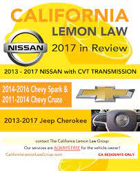 Maybe you would like to learn more about one of these? California Lemon Law 2017 In Review
