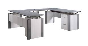 Maybe you would like to learn more about one of these? Allure 66 X 102 U Shaped Computer Desk Commercial Grade Scratch And Stain Resistant Stormy Gray Ashwood White Walmart Com Walmart Com