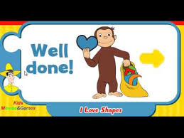 curious george i love shapes for kids