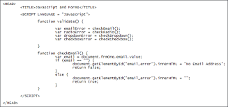 Innerhtml is an element property in js that is used to get or set the html or xml markup contained within the element. Javascript Form Validation The Email Function