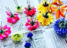 100均の造花で出来る髪飾り フラワーパーツの作り方 造花 髪飾り 造花 100均 造花