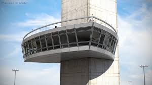 3d Model Of Jfk Control Tower The John F Kennedy International Airport In 2020 Tower Models 3d Model Tower