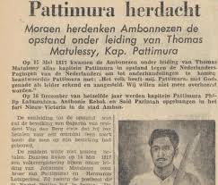 Di wilayah saparua, pattimura dipilih oleh rakyat untuk memimpin perlawanan kepada belanda. Sejarah Hari Ini 14 Mei 1817 Pengangkatan Thomas Matulessy Sebagai Kapitan Pattimura