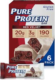 58 popular cereal bars categorised by calories, protein and fibre with full nutrition info and review snippets, find your bar. Amazon Com Pure Protein Bars High Protein Nutritious Snacks To Support Energy Low Sugar Gluten Free Red Velvet Cake 1 76 Oz Pack Of 6 Health Personal Care