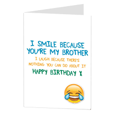 Check spelling or type a new query. Amazon Com Funny Brother Birthday Cards Perfect For Big Older 40th 50th 60th 70th Blank Inside To Add Your Own Personal Greeting Office Products