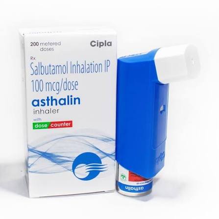salbutamol inhalation IP 100 mcg/dose (Asthalin Inhaler) at ₹ 142/pack | Cipla Asthma Inhaler in Mumbai | ID: 2852328168612
