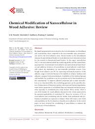 Moderne weisse k che ratgeber haus garten. Pdf Chemical Modification Of Nanocellulose In Wood Adhesive Review