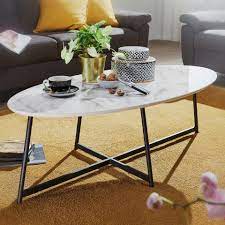Marmor couchtisch rund couchtisch rund marmor prunus, couchtische. Finebuy Couchtisch Fb53071 Design Couchtisch Oval 120x60 Cm Mit Marmor Optik Weiss Wohnzimmertisch Mit Metall Beine Schwarz Grosser Beistelltisch Online Kaufen Otto