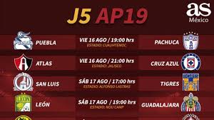 El apertura 2021 está por comenzar, y los 18 equipos se preparan para un certamen que será garantía de competitividad y buen futbol, con todos los equipos buscándole arrebatar el trofeo a. Fechas Y Horarios De La Jornada 5 Del Apertura 2019 De La Liga Mx As Mexico