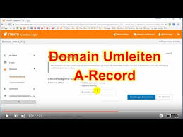Die meisten domains werden innerhalb von 24 stunden mit einer website verbunden, es kann jedoch gelegentlich bis zu 72 stunden dauern. Web Domain Umleiten Uber A Record Strato United Hoster Youtube