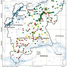 Västmanlands län von mapcarta, die freie karte. Pdf Inventering Av Mineral Och Bergartsfore Komster I Vastmanlands Lan Samt Heby Kommun Maj 2018