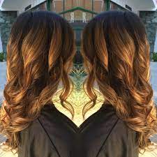 Golden Blonde Balayage Ombre Highlights With Dark Brown Roots And Loose Waves Done By Samantha Jo Blonde Ombre Balayage Blonde Balayage Balayage Hair Rose