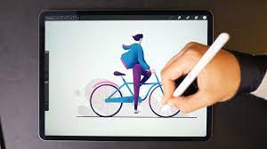 Winter Cycling Ipad Pro Drawing Youtube Ipad Pro Ipad Pro Art Digital Drawing Tablet