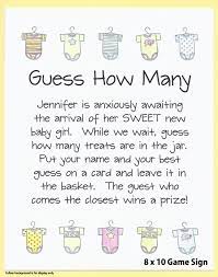 Guess How Many Candies Baby Shower Game Guess How Many Etsy Simple Baby Shower Daddy Baby Shower Baby Shower Funny