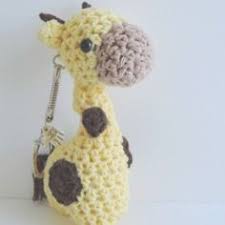 Porte Cles Girafe Jaune Et Marron Crochet Amigurumi Kawaii Maison En Crochet Porte Cle Crochet Amigurumi