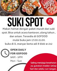 Marketingtracer seo dashboard, created for webmasters and agencies. Suki Spot Beranda Surabaya Indonesia Menu Harga Ulasan Restoran Facebook