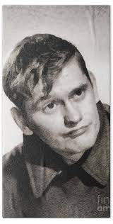 Dick York, Vintage Actor by John Springfield Bath Towel
