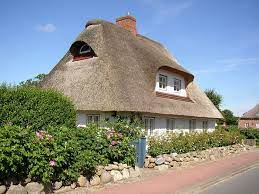 reetdachhaus in borgsum auf fohr bauerngarten strand hutte ferienhaus nordsee