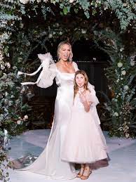 Erin Foster Wore A Danielle Frankel Dress With A Statement Sleeve At Her New Year S Eve Wedding In Nashville Celebrity Weddings Celebrity Wedding Photos Dresses