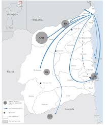 Cabo delgado route planner map, mozambique. Mozambique Digital Situation Reports