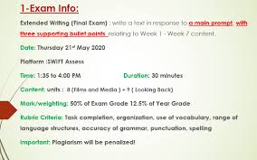 اللغة الإنجليزية بوربوينت Final Writing Exam للصف العاشر ملفاتي