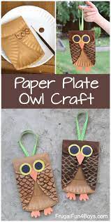 Paper Plate Owl Craft For Kids Frugal Fun For Boys And Girls Fall Crafts For Kids Crafts Preschool Crafts