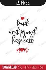 Download Loud And Proud Baseball Mom Svg Cut Files Bundlesvg