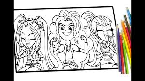 Equestriagirls mylittlepony mylittleponyfriendshipismagic mlp my_little_pony my_little_pony_friendship_is_magic. My Little Pony Equestria Girls Coloring For Kids Mlp Coloring Book Youtube