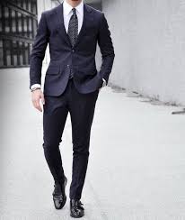 There are many variations of the navy suit, including ones with subtle patterns. Pin By Alexandra Colina On Clothes Man Men Suits Blue Best Suits For Men Mens Outfits