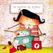 morgane devillers carte postale carree 14cm ma recette du bonheur dessins sympas enfant coloriage de fruits ramboutan