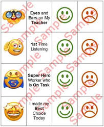 Emoji Behavior Chart