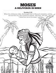 Baby moses coloring pages are a fun way for kids of all ages to develop creativity, focus, motor skills and color recognition. Exodus 2 Baby Moses Sunday School Coloring Pages Sharefaith Kids