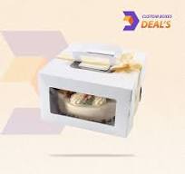 Custom Cake Box with PVC Window